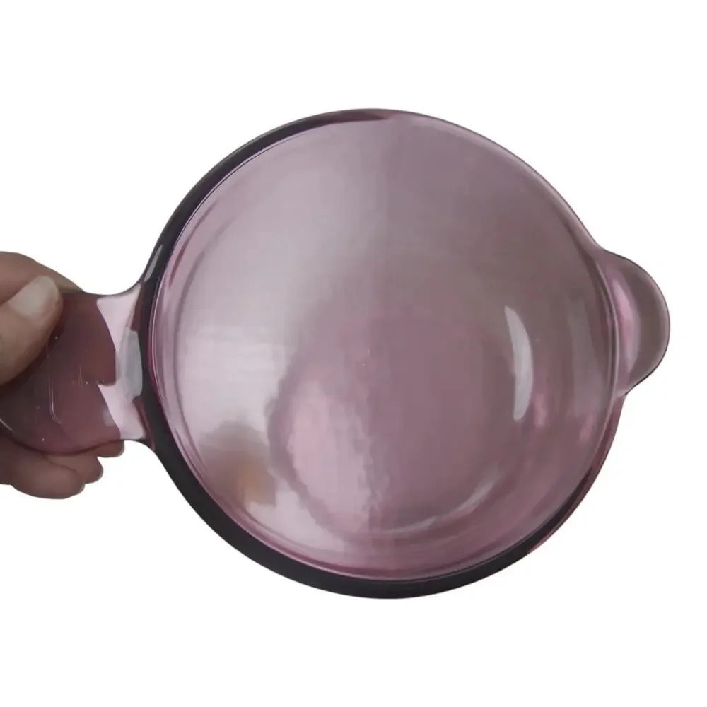 Vintage Corning Visions Cranberry Purple 1.5 Qt Covered Casserole Dish